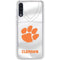 Clemson University White Jersey Galaxy A50 Clear Case